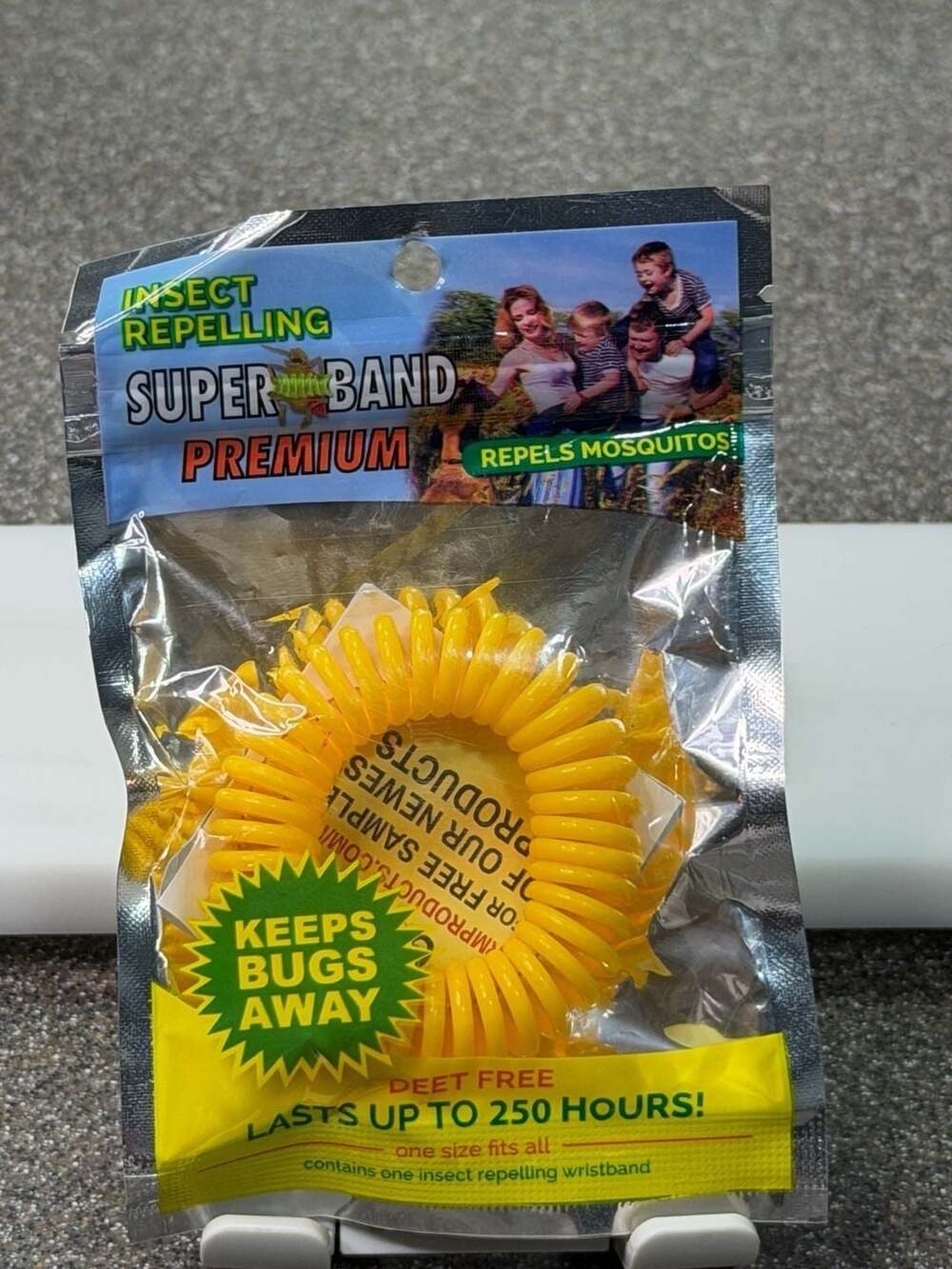 Evergreen Research SuperBand Premium Insect Repelling Wristband Yellow